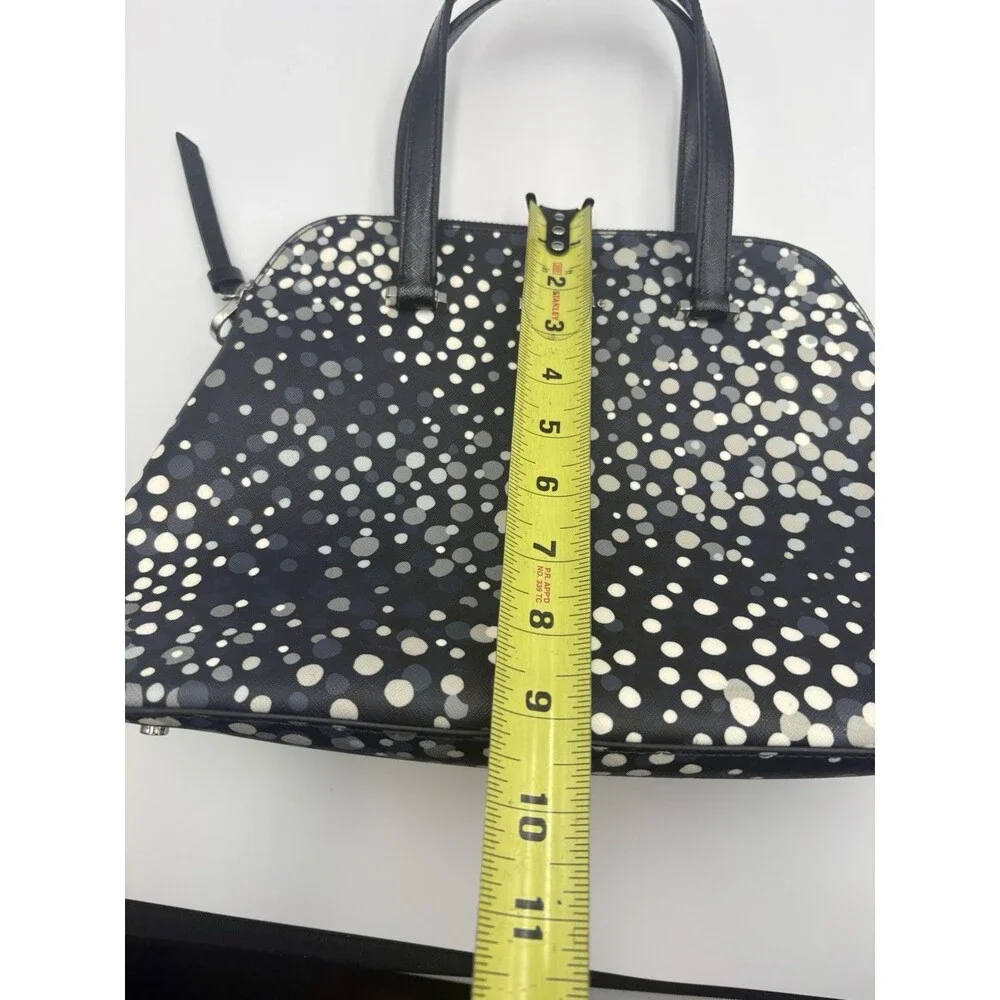 KATE SPADE MAISE SAIREE DOT DOMED LEATHER SATCHEL PURSE BAG
